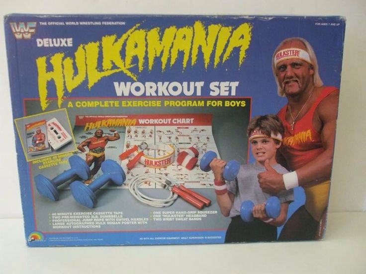 Hulk Hogan Deluxe Hulkamania Workout Set Someone Bought This?!