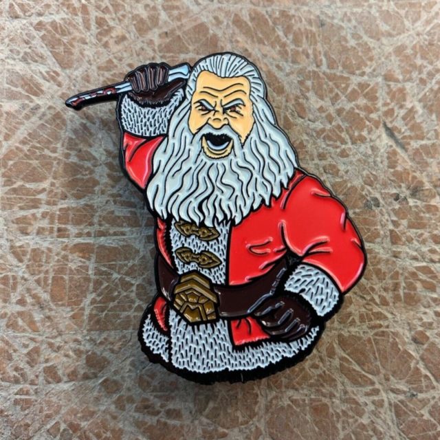 Santa's Slay Bill Goldberg pin