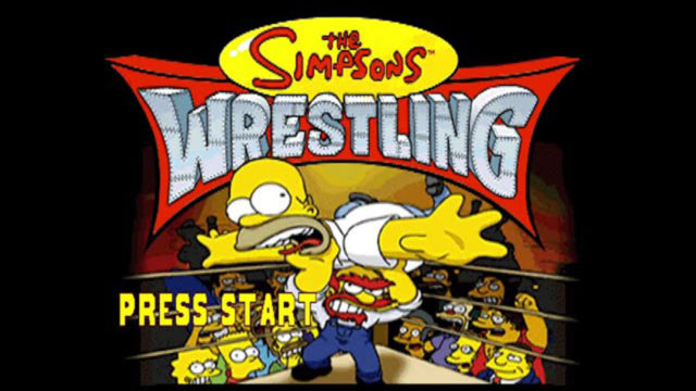 simpsons wrestling playstation