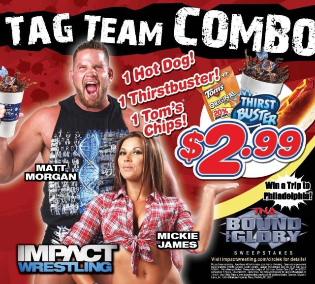 TNA Impact Wrestling Tom's Snacks advertisement