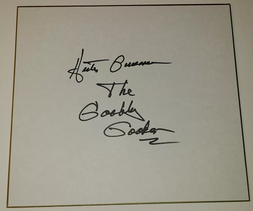 Gobbledy Gooker Hector Guerrero autograph WWF