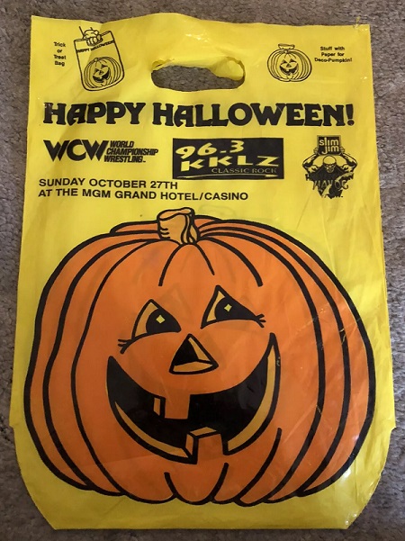 WCW Halloween Havoc 1996 trick or treat bag