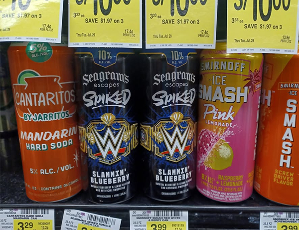 WWE Seagrams drink
