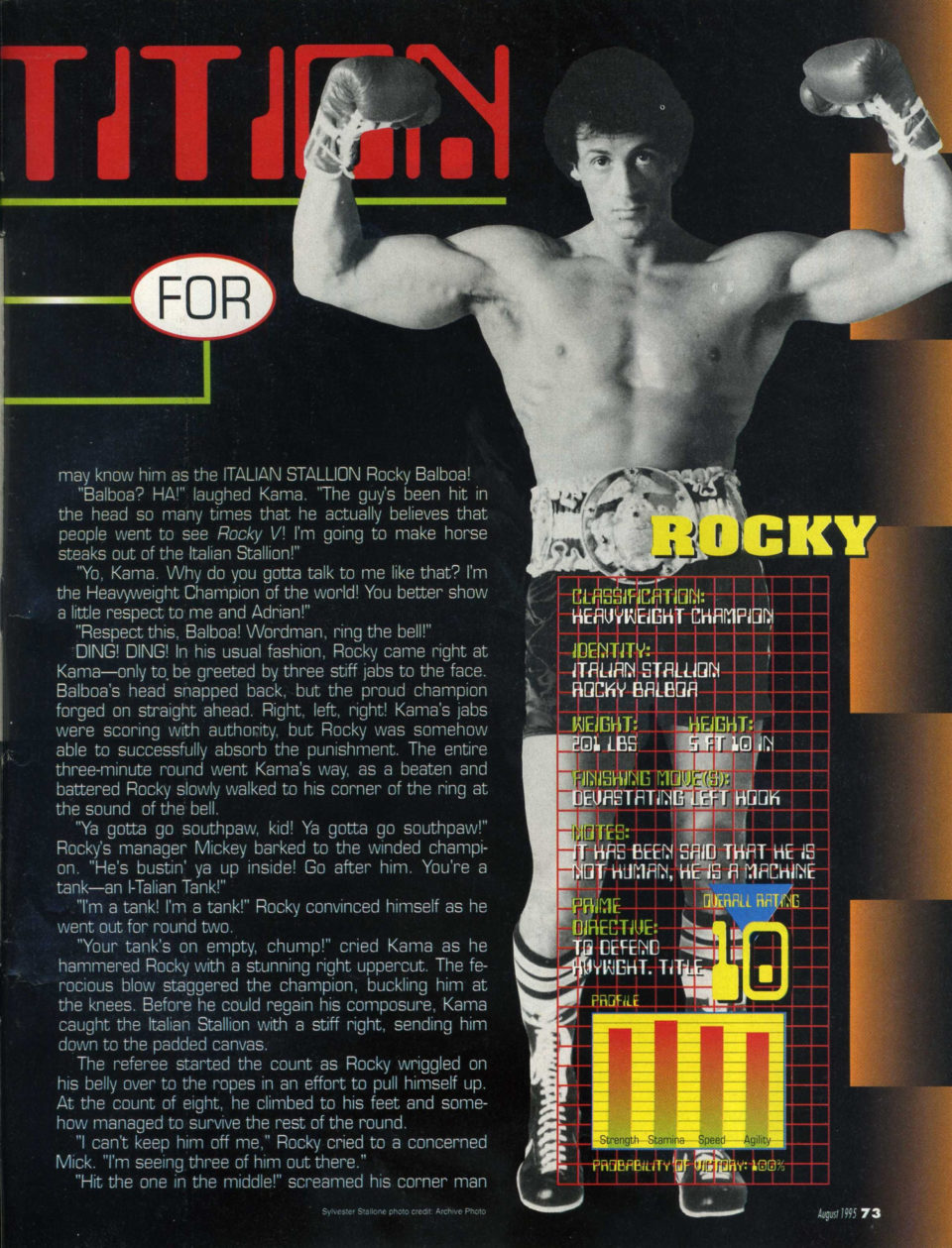 Kama the Supreme Fighting Machine Rocky Balboa