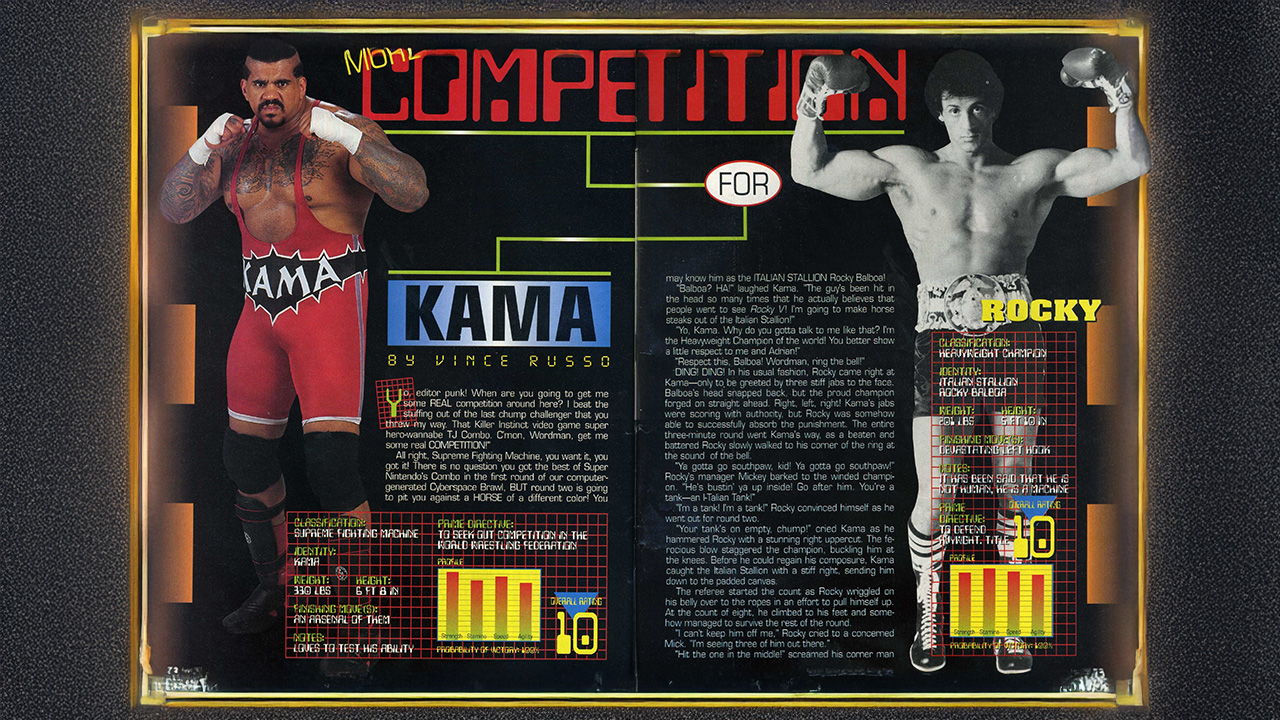 Kama the Supreme Fighting Machine vs. Rocky Balboa! | WrestleCrap