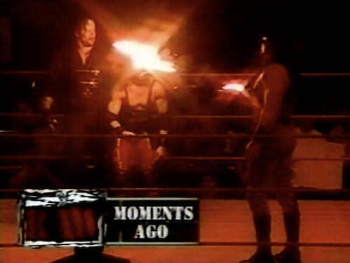 WWF Raw - November 9th, 1998 - Kane shoots X-Pac with a fireball
