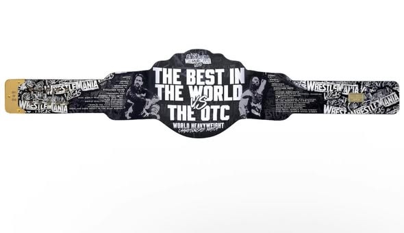Wrestlemania 42 CM Punk Roman Reigns belt