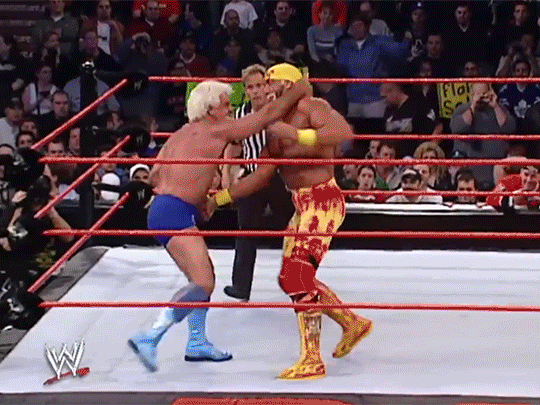 Hulk Hogan Ric Flair 1st WWF Match