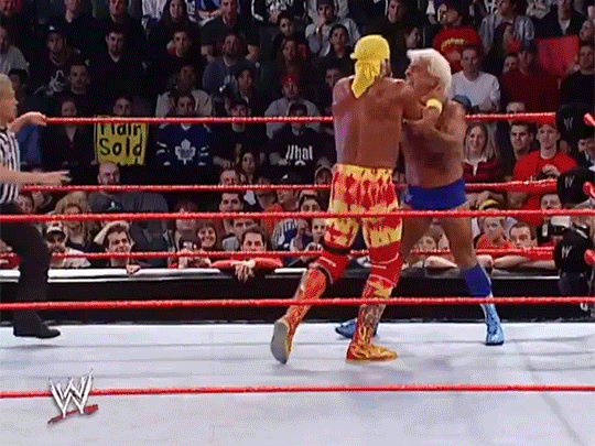 Hulk Hogan Ric Flair 1st WWF Match