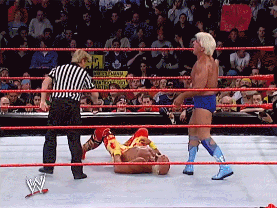 Hulk Hogan Ric Flair 1st WWF Match