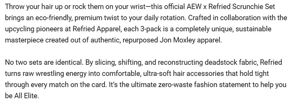 Jon Moxley AEW description scrunchies