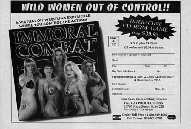 Immoral Combat ad