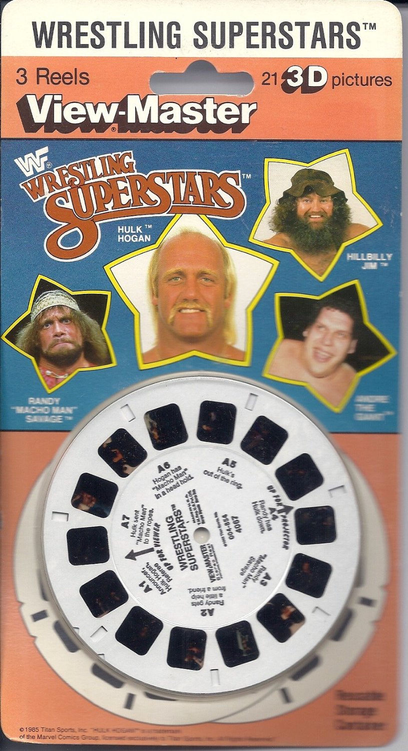 WWF View-Master reels in box
