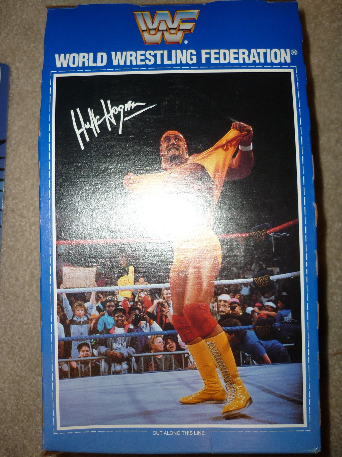 WWF Fruit Juice Drink Carton Hulk Hogan back