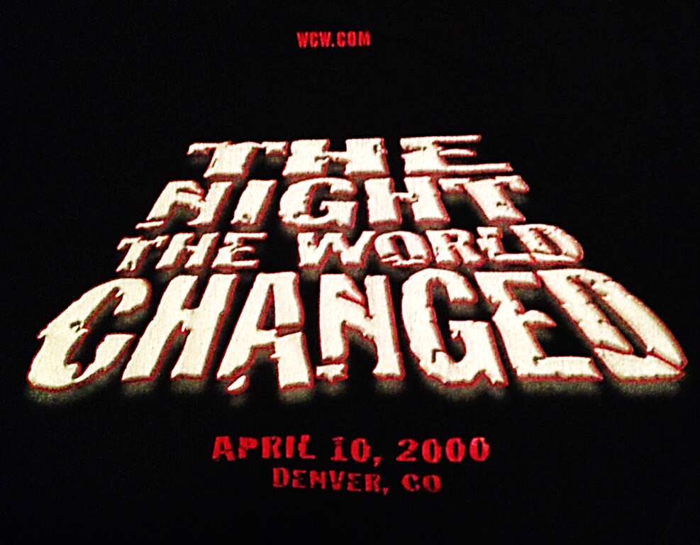 WCW Monday Nitro April 10th 2000 shirt back