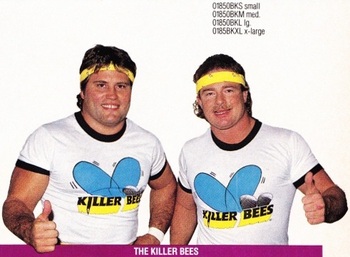 The Killer Bees shirt wearing