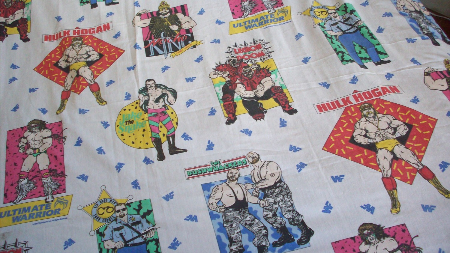 WWF Bedding Sheets 1991