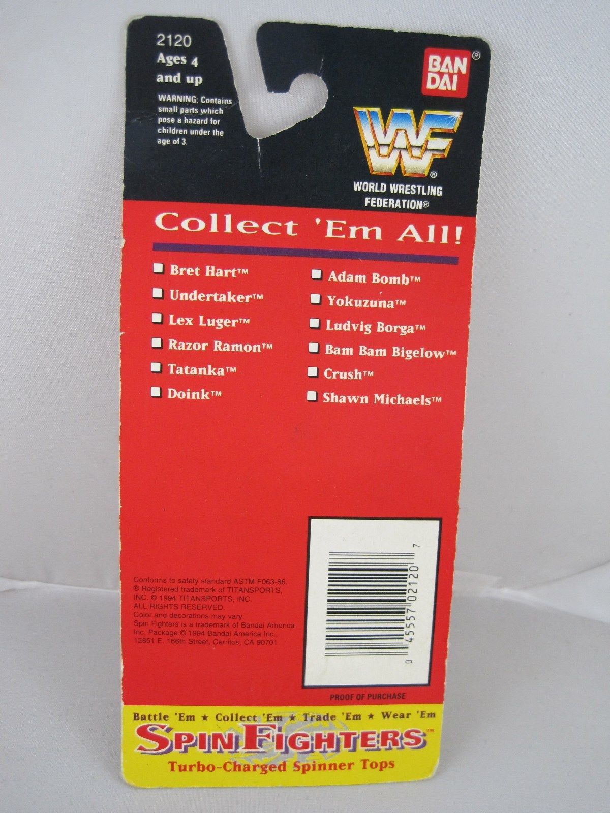 WWF Spin fighters toy 5