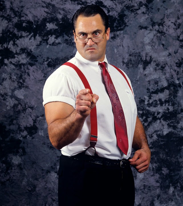 WWF I.R.S IRS Mike Rotunda Rotundo promotional photo pointing