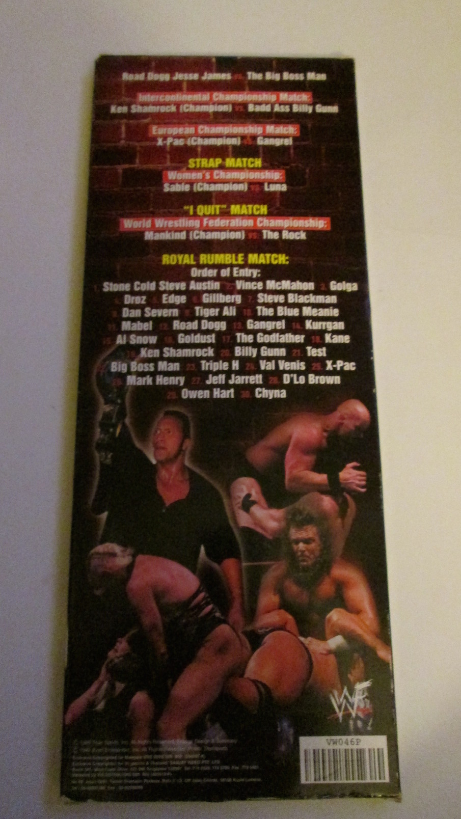 WWF Royal Rumble 1999 Video CD VCD 2