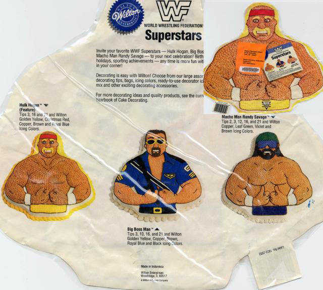 WWF Wilton Cake Pans Hulk Hogan Big Bossman Macho Man Randy Savage