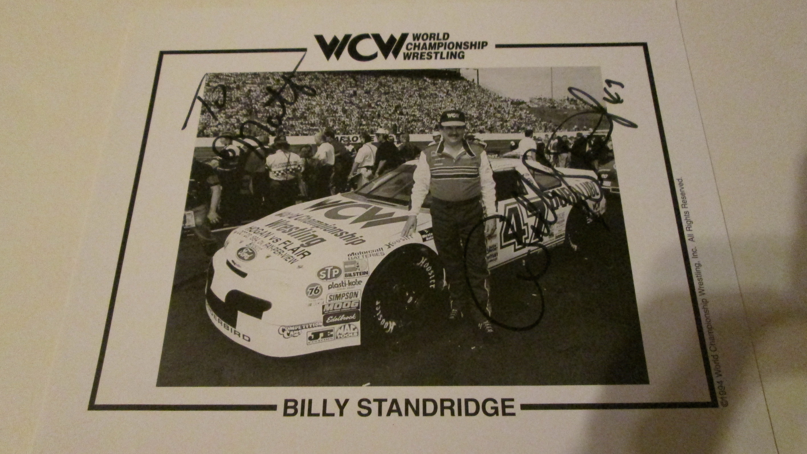 WCW Racing promotional photo Matt Ridgeway