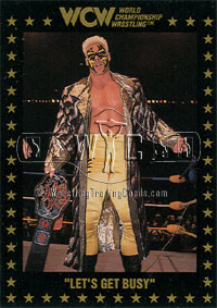 WCW Sting Let's Get Busy trading card