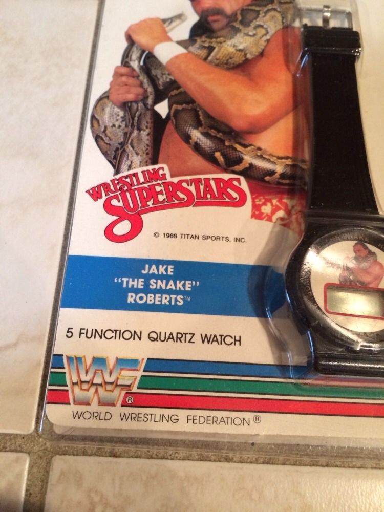 WWF Jake The Snake Roberts wristwatch watch 2nd 2