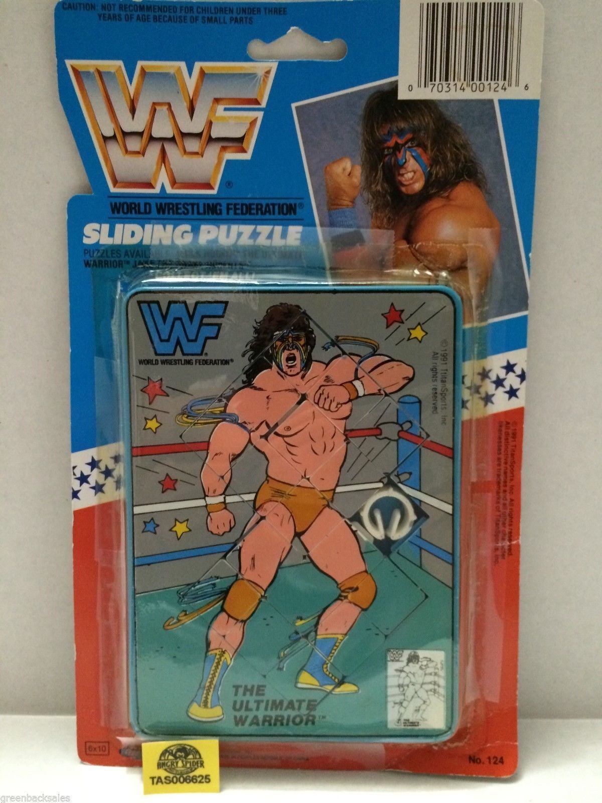 WWF Ultimate Warrior sliding puzzle
