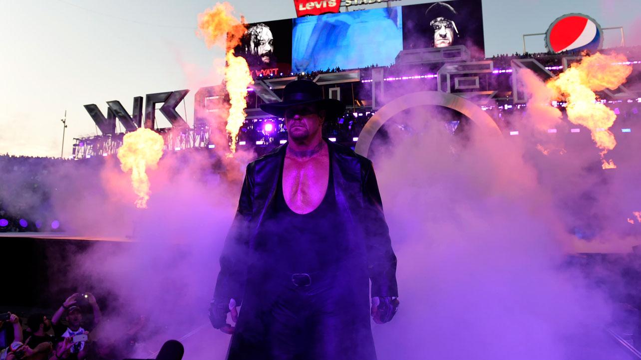 The Undertaker WrestleManai 31 entrance with smoke