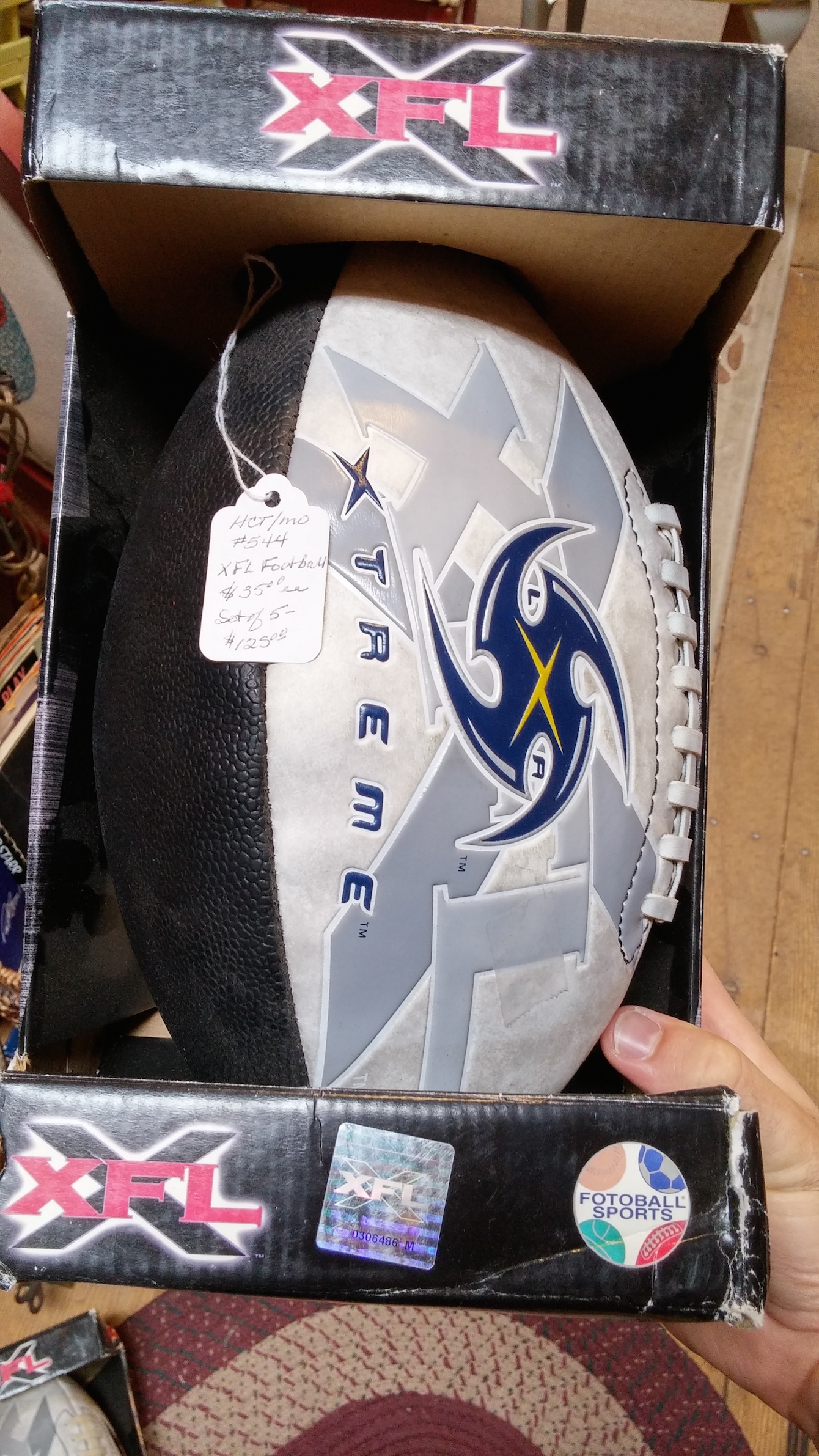 XFL footballs antique shop 1