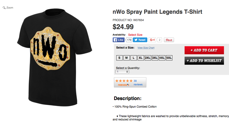 WCW NWO spraypaint spray paint belt WCW World Championship Title