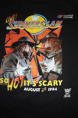 WWF Summer Slam 1994 '94 94 Fake Undertaker shirt 2