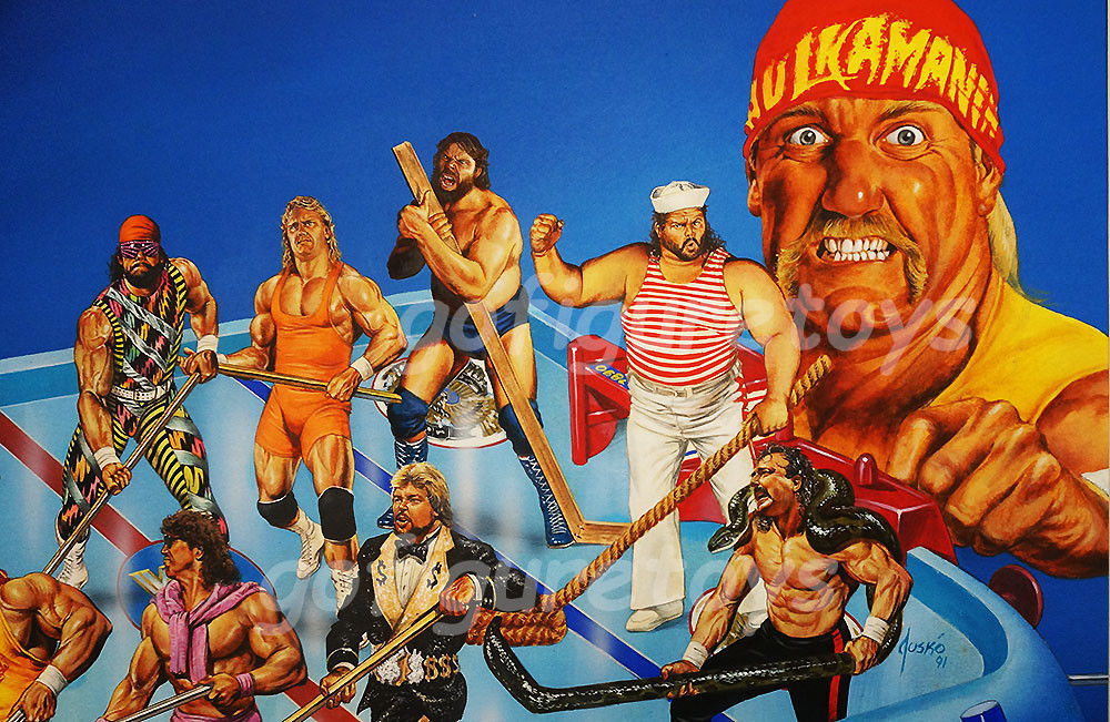 WWF Superstars Shoot-Out Hockey game art 3