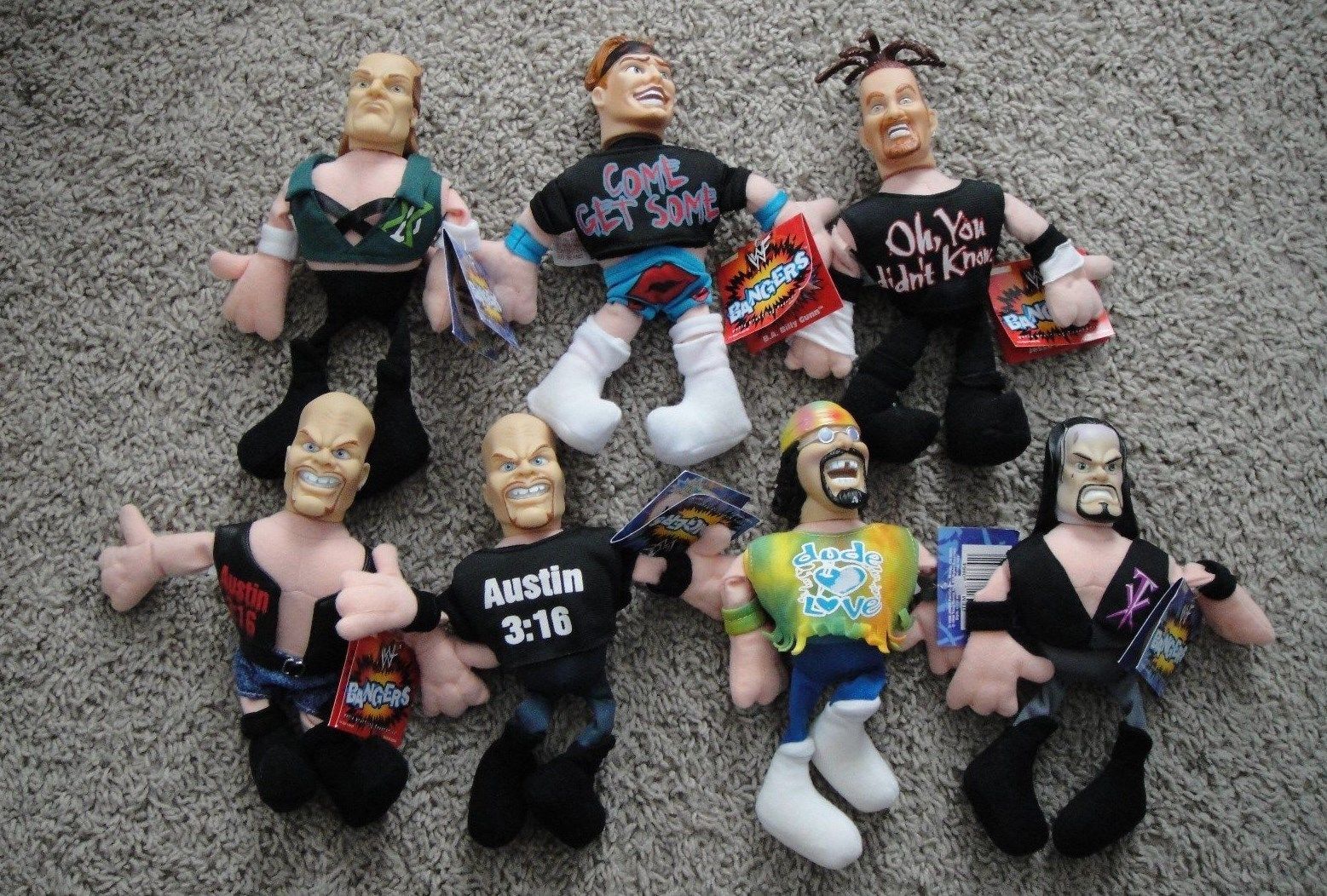 WWF group of Banger dolls