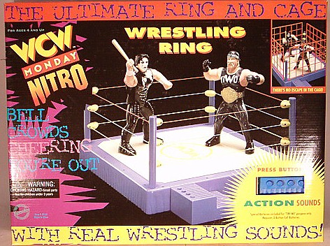 WCW Monday Nitro ring and cage toy