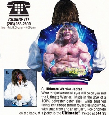 Ultimate Warrior satin jacket
