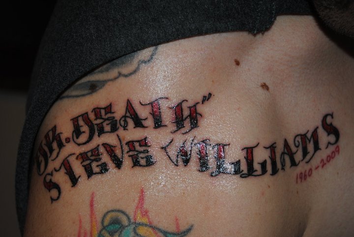 Steve Williams tattoo 