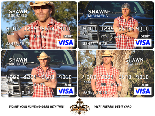 Shawn Michaels Pre-Paid Visa Gift Cards