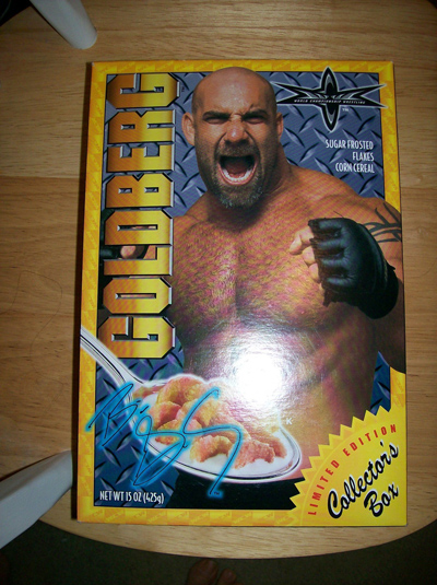 WCW Bill Goldberg cereal