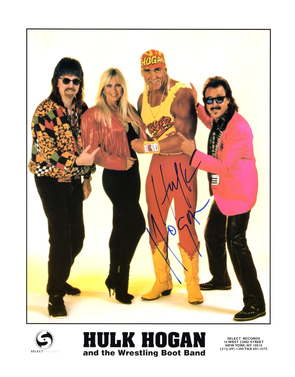Hulk Hogan And The Wrestling Boot Band promotional photo