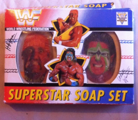 WWF Superstar Soap Set Hulk Hogan Ultimate Warrior
