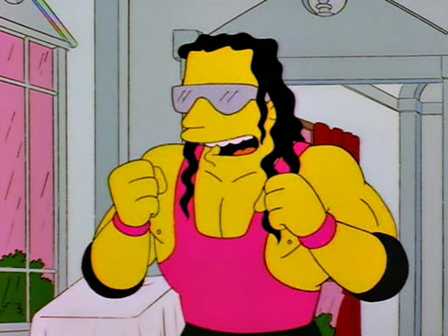 Bret Hart on The Simpsons