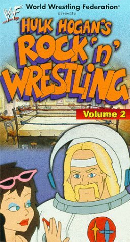 Hulk Hogan's Rock 'n' Wrestling astronaut video VHS cover