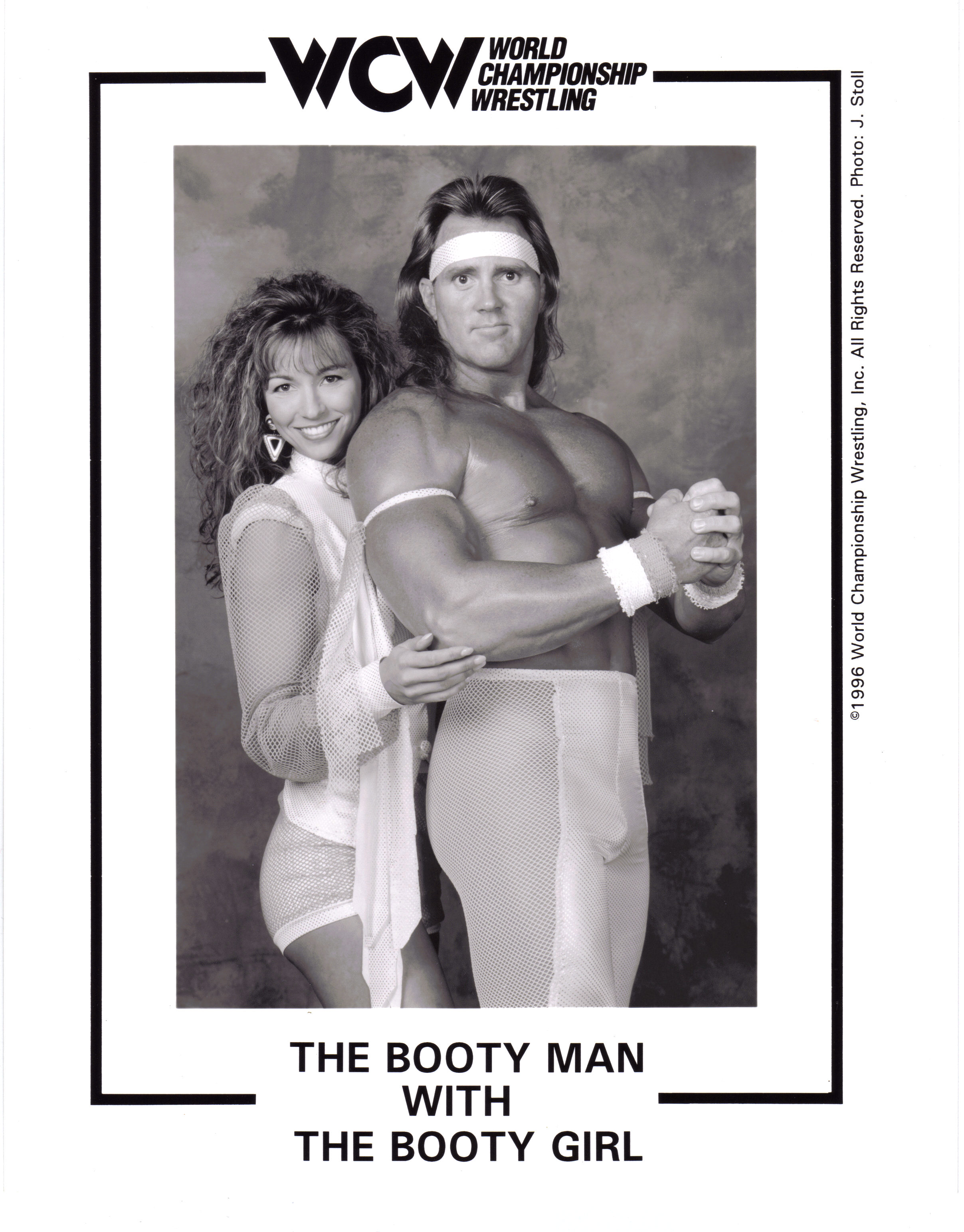 WCW The Booty Man and Booty Girl Kimberly Paige Ed Leslie 8x10 glossy promotional photo picture