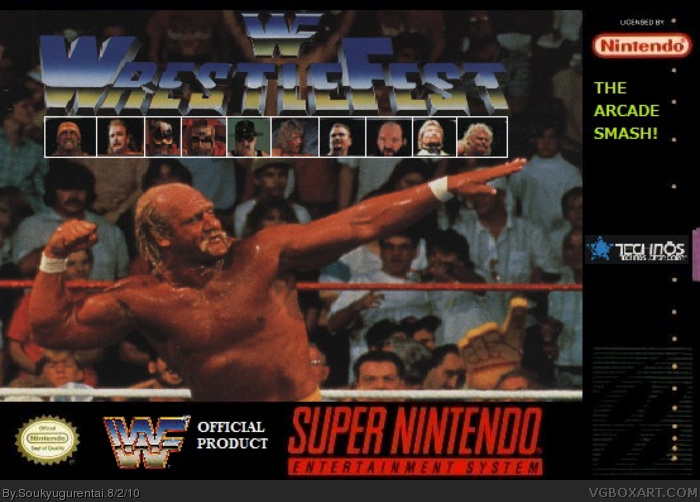 WWF Wrestlefest Super Nintendo SNES box art