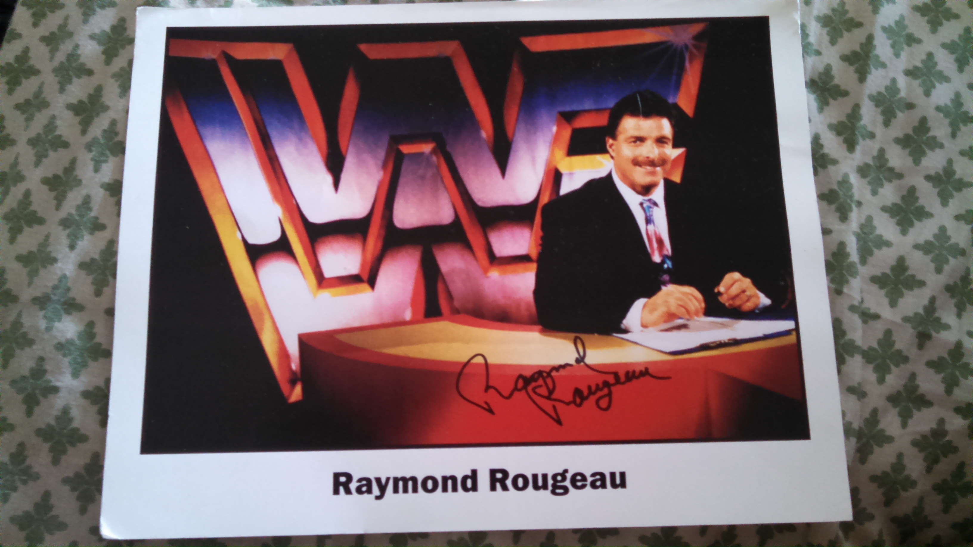 WWF Wrestling Autographed Ray Rougeau 8x10 Photo 