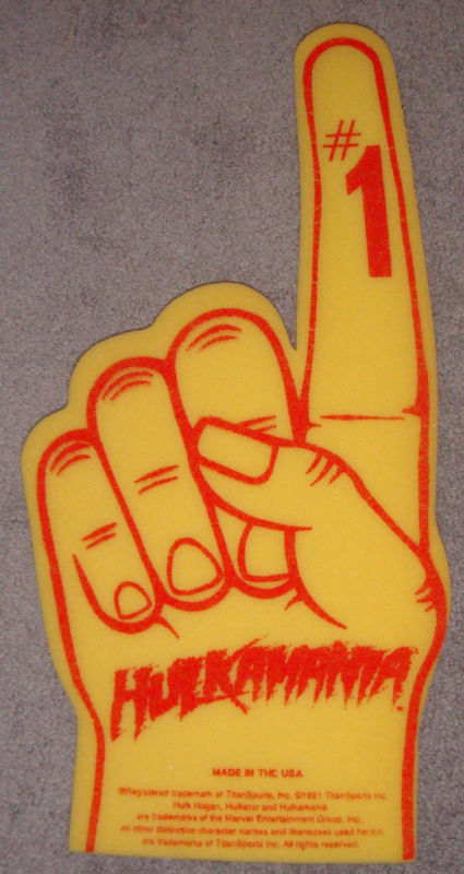 WWF Hulk Hogan Foam Finger