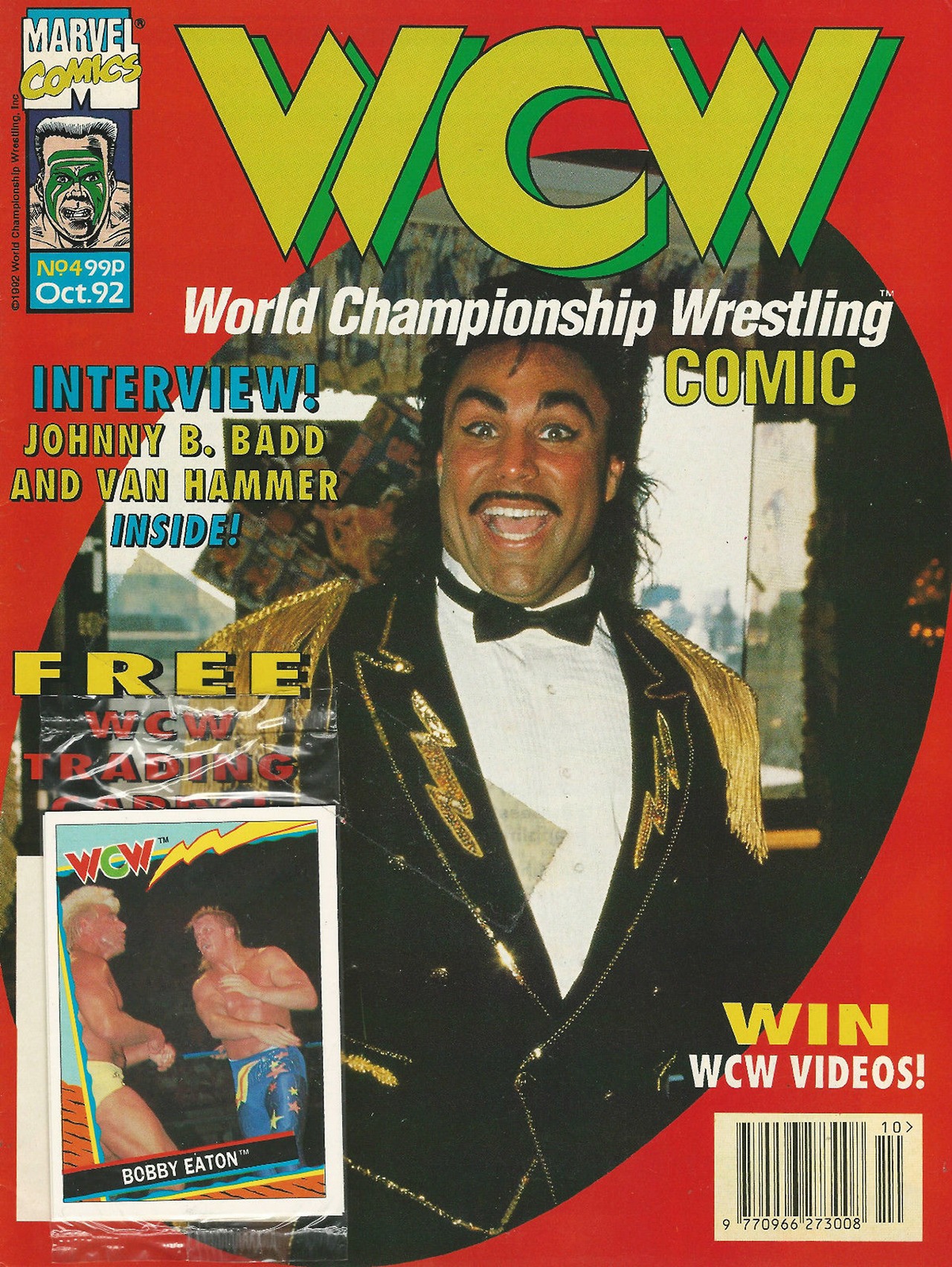 WCW Marvel comic cover Johnny B. Badd