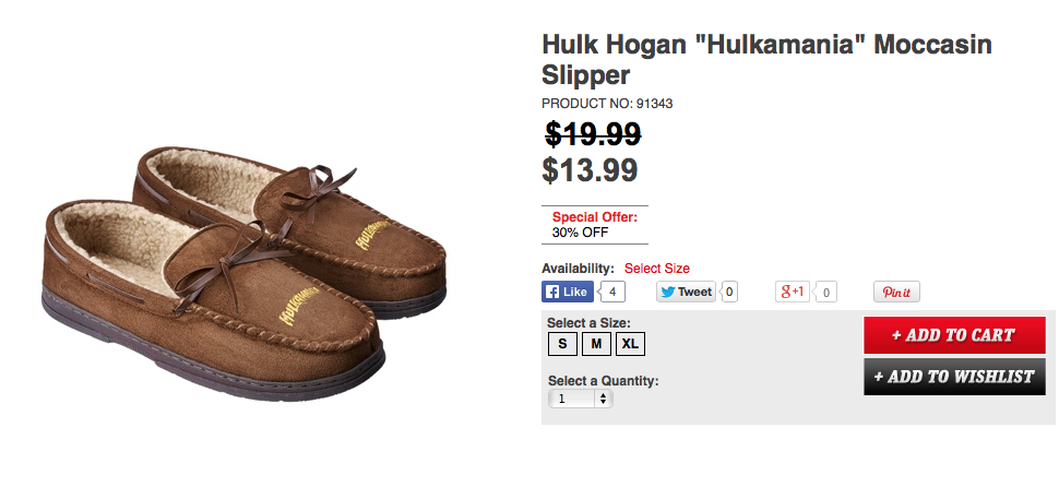 Hulk Hogan Moccasin shoes